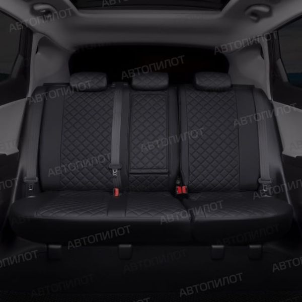 Чехлы Автопилот Экокожа Ромб на Peugeot 408 2012-2021 г.в.