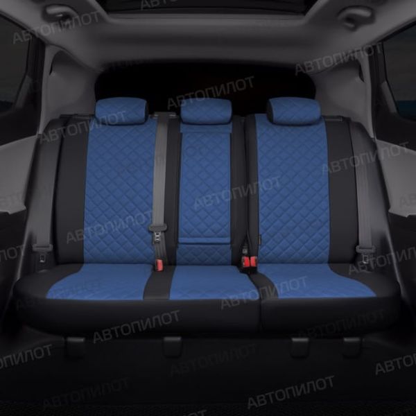 Чехлы Автопилот Экокожа Ромб на Peugeot 408 2012-2021 г.в.