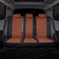 Чехлы Автопилот Экокожа Ромб на Peugeot 408 2012-2021 г.в.