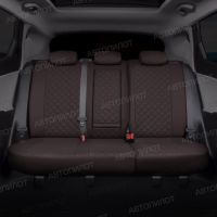 Чехлы Автопилот Экокожа Ромб на Peugeot 408 2012-2021 г.в.