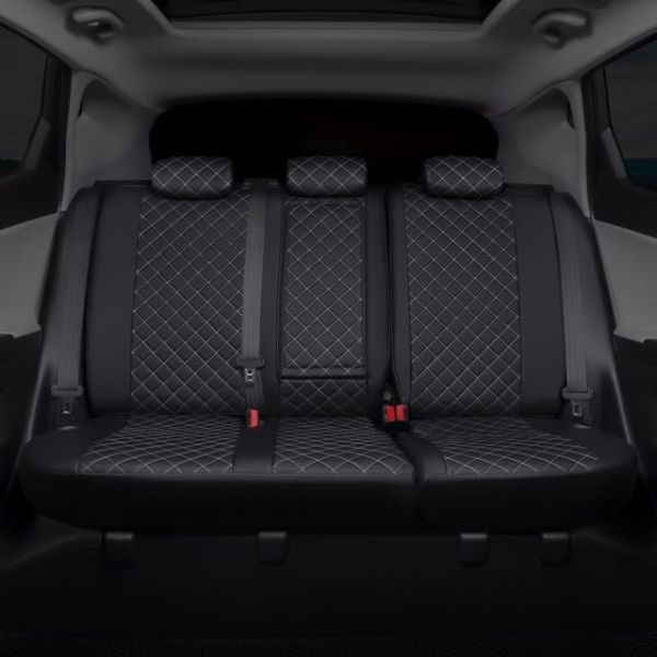 Чехлы Автопилот Экокожа Ромб на Peugeot 408 2012-2021 г.в.