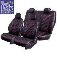 Чехлы Премиум Экокожа Байрон Ромб на Chevrolet Cruze 2009-2015 г.в.