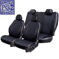 Чехлы Премиум Экокожа Байрон Ромб на Chevrolet Cruze 2009-2015 г.в.