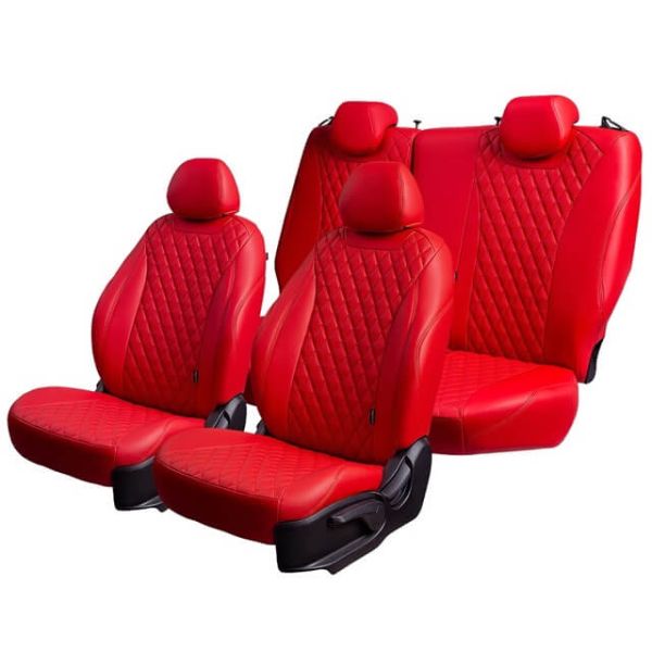 Чехлы Премиум Экокожа Байрон Ромб на Chevrolet Cruze 2009-2015 г.в.