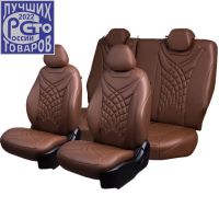 Чехлы Премиум Экокожа Байрон Президент|Жук на Great Wall Hover H3 2010-2016 г.в.