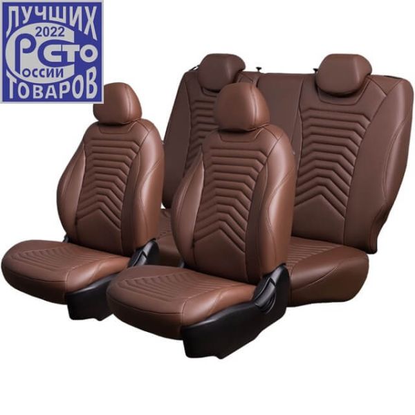 Чехлы Премиум Экокожа Байрон Президент|Жук на Great Wall Hover H3 2010-2016 г.в.