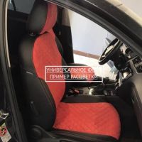 Чехлы Автопилот Алькантара Ромб на Geely Coolray (2020+)