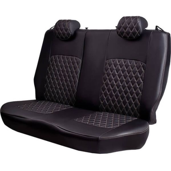 Чехлы Экокожа Турин Ромб на Peugeot 408 2012-2021 г.в.